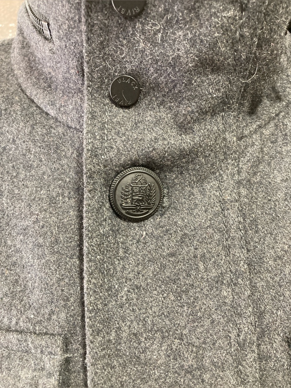 Black Rivet Coat - Picture 3 of 14